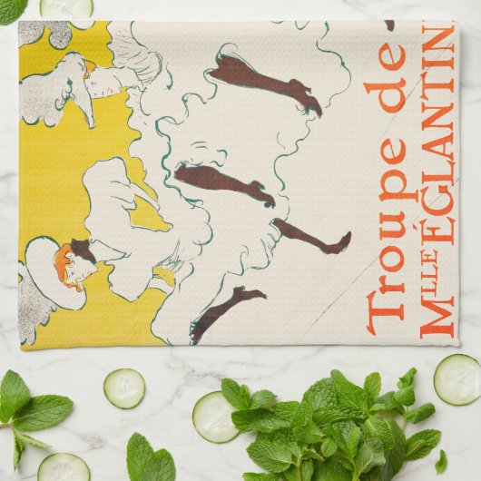 Troupe de Mademoiselle Eglantine, Toulouse Lautrec Theedoek (Gevouwen)