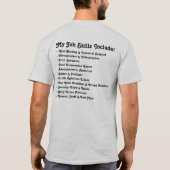 Troupe Personeel T-shirt (Achterkant)