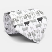Troupeau avec la cravate de moutons noirs (Roulé)