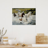 Troupeau de chevaux, Papier poster (mat) (Cuisine)