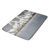 Troupeau de grand tapis de bain de pélicans (Angle)