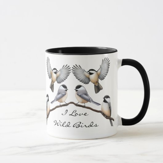 Troupeau personnalisable de tasse de Chickadees (Droite)