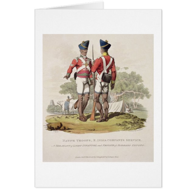 Troupes indigènes dans le service de la compagnie (Devant)