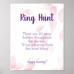 Trouringjacht Bruiloftsfeest Spel Bord Poster