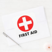 Trousse de premiers soins autocollant carré (Enveloppe)