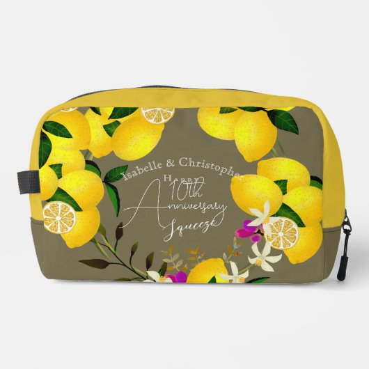 Trousse De Toilette 10th Wedding Anniversary Summer Lemon Squeeze (Recto)