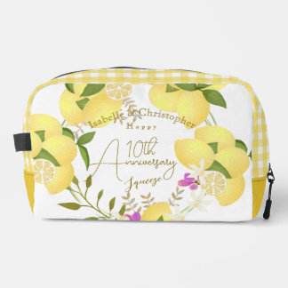 Trousse De Toilette 10th Wedding Anniversary Summer Lemon Squeeze 