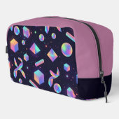 Trousse De Toilette 3D Holographic Geometric Aesthetic Makeup Bag (Coin droit)