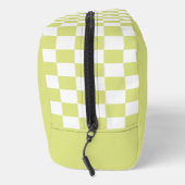 Trousse De Toilette À damiers Monogramme de signature rétro (Droite)