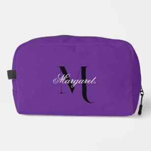 Trousse de toilette à monogramme Royal Purple avec