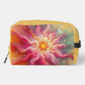 Trousse De Toilette Abstract Pink Sun Rays Landscape (Verso)