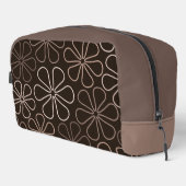 Trousse De Toilette Abstrait Big Flower Outlines Browns & Creams (Coin droit)
