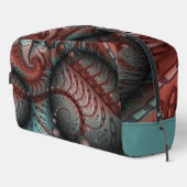 Trousse De Toilette Abstrait Imaginaire dynamique Fractal Art Brown Bl (Coin droit)