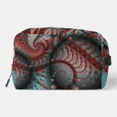 Trousse De Toilette Abstrait Imaginaire dynamique Fractal Art Brown Bl (Verso)