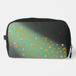 Trousse De Toilette Abstrait lune feuilles d'automne roses