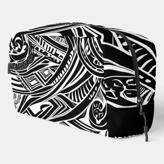 Trousse De Toilette Abstrait tribal noir et blanc (Coin droit)