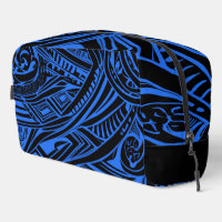Abstrait Tribal Noir Et Bleu