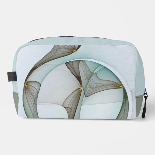 Trousse De Toilette Abstrait Turquoise Brown Gold Elegance (Recto)