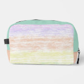 Trousse De Toilette Abstraites en violet, jaune et vert (Recto)