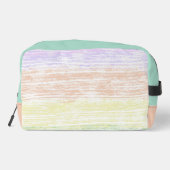 Trousse De Toilette Abstraites en violet, jaune et vert (Verso)