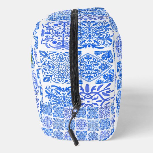 Trousse De Toilette Acitrus bleu sicilien jaune azulejo méditerranéen (Droite)