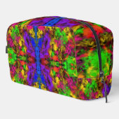 Trousse De Toilette Acrylic Neon Colors Paint Splatter Splash Abstract (Coin droit)