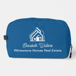 Trousse De Toilette Agent immobilier chic bleu personnalisé