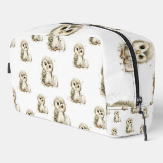 Trousse De Toilette Alphabet Mignon Animaux Bébés Aquarelle Hibou
