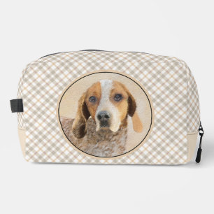 Trousse De Toilette American Anglais Conhound Redtick Peinture Chien