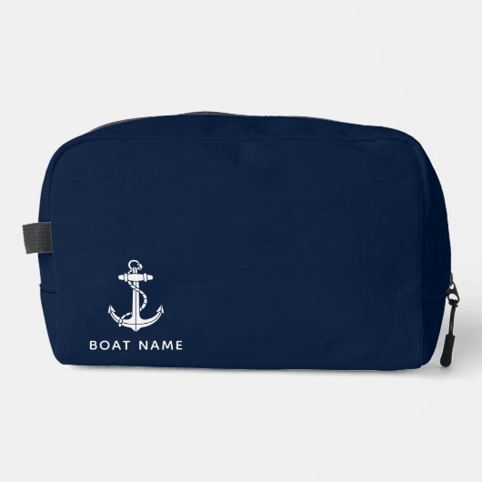Trousse De Toilette Ancre nautique Blue Boat  Custom Cruise Swag (Recto)