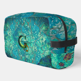 Trousse De Toilette Aqua Mosaic Lg Zip_Bag Turtles Indigénérosité