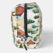 Trousse De Toilette Aquarelle Hiver Paysage rustique avec Fir Trees (Droite)