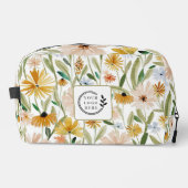 Trousse De Toilette Aquarelle rustique Fleurs sauvages Ajouter Logo En (Recto)