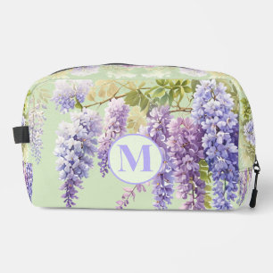 Trousse De Toilette Aquarelle violette glycine florale lilas botanique