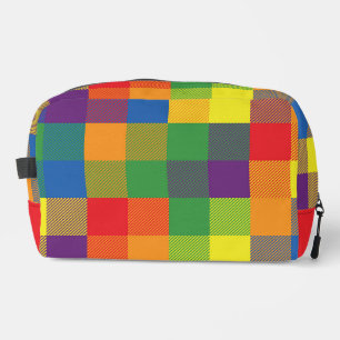 Trousse De Toilette Arc-en-ciel Buffalo Check Fide drapeau Plaid Color
