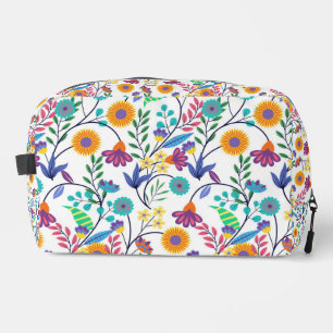 Trousse De Toilette Arrière - plan floral exotique coloré Motif-23145