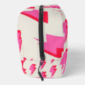 Trousse De Toilette Arrière - plan rose éclair Motif Y2K (Droite)