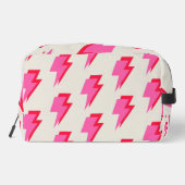 Trousse De Toilette Arrière - plan rose éclair Motif Y2K (Verso)