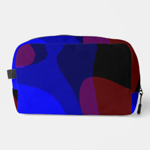 Trousse De Toilette Art abstrait rouge et bleu 601