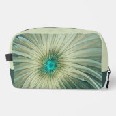 Trousse De Toilette Art fractal de fleurs de fantaisie vert sauge abst (Recto)