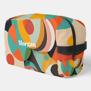 Trousse De Toilette Art moderne du milieu du siècle, nom ou monogramme