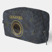 Trousse De Toilette Astrologie Zodiaque foncée : Aries Black Gold Nom (Coin droit)