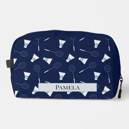 Trousse De Toilette Badminton Player Sports Pattern Monogram (Recto)