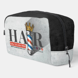Trousse De Toilette Barber Hair Shop King Crown Barber Pole Hair Salon