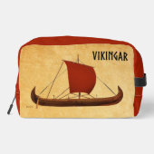 Trousse De Toilette Bateau viking à voile rouge II (Verso)