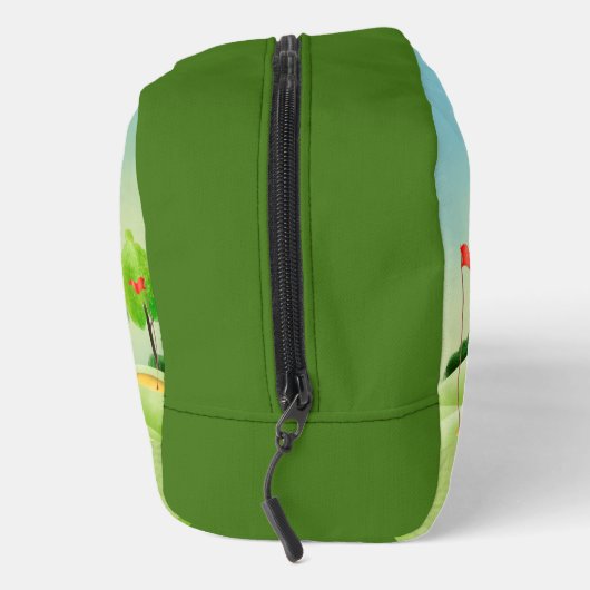 Trousse De Toilette BEST MAN Golf Thème Parcours Greens Monogramme Nom (Droite)