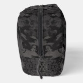 Trousse De Toilette Black And Gray Abstract Graphic Art Design (Droite)