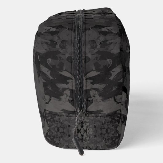 Trousse De Toilette Black And Gray Abstract Graphic Art Design (Droite)