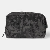 Trousse De Toilette Black And Gray Abstract Graphic Art Design (Verso)