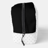 Trousse De Toilette Black And White Laurel Monogram Polka Dot Pattern (Droite)
